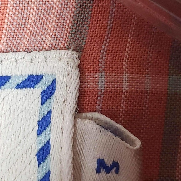 Southern Tide Button Down Shirt LS Mens M Classic Fit Plaid Logo Cotton - Picture 9 of 10